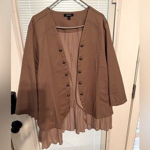 Torrid ruffle bottom jacket